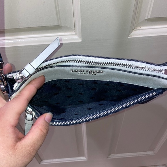 NWOT Kate Spade White Denim Crossbody Purse Bag - Picture 6 of 16